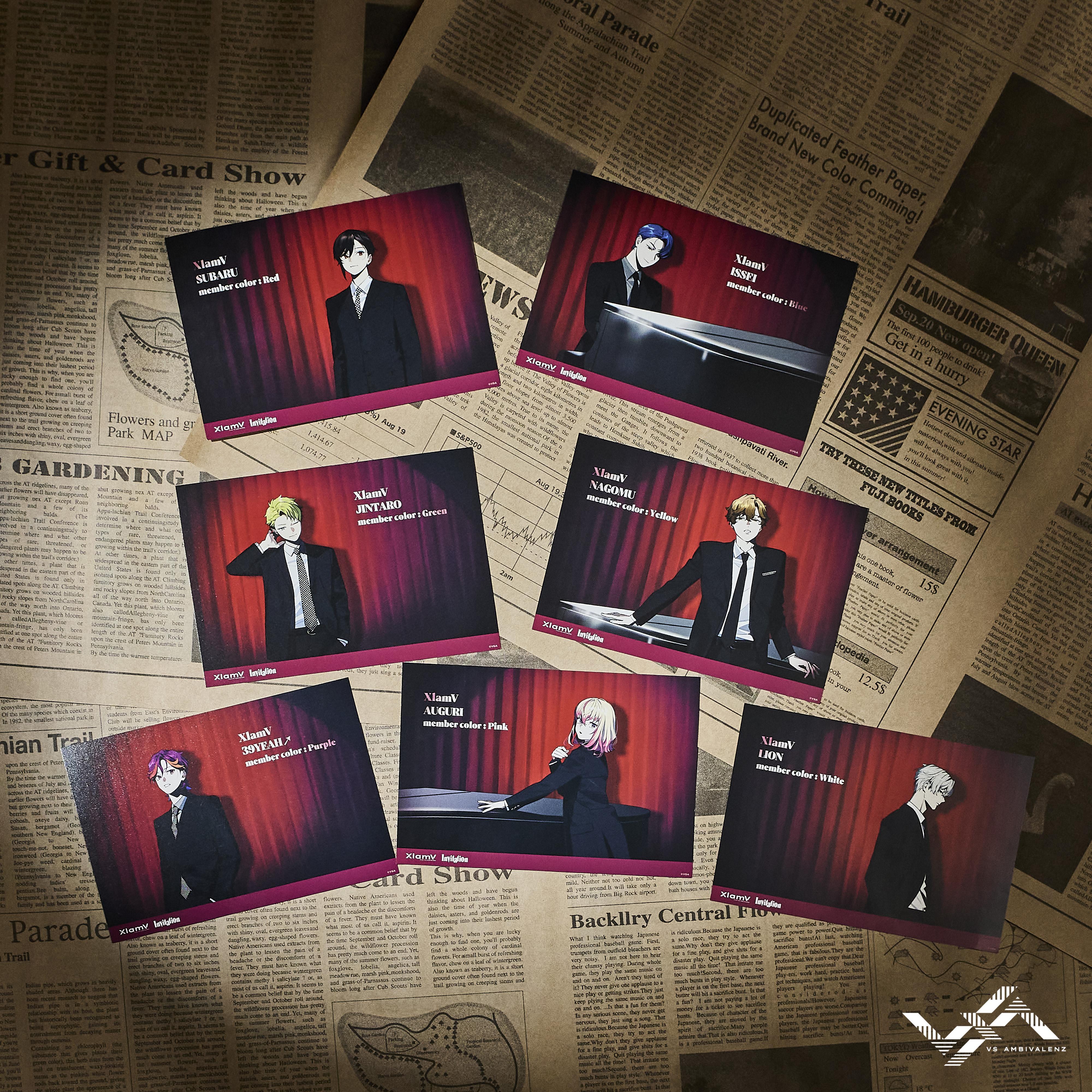 XlamV ポストカード セットB ~Invitation~ | VS AMBIVALENZ