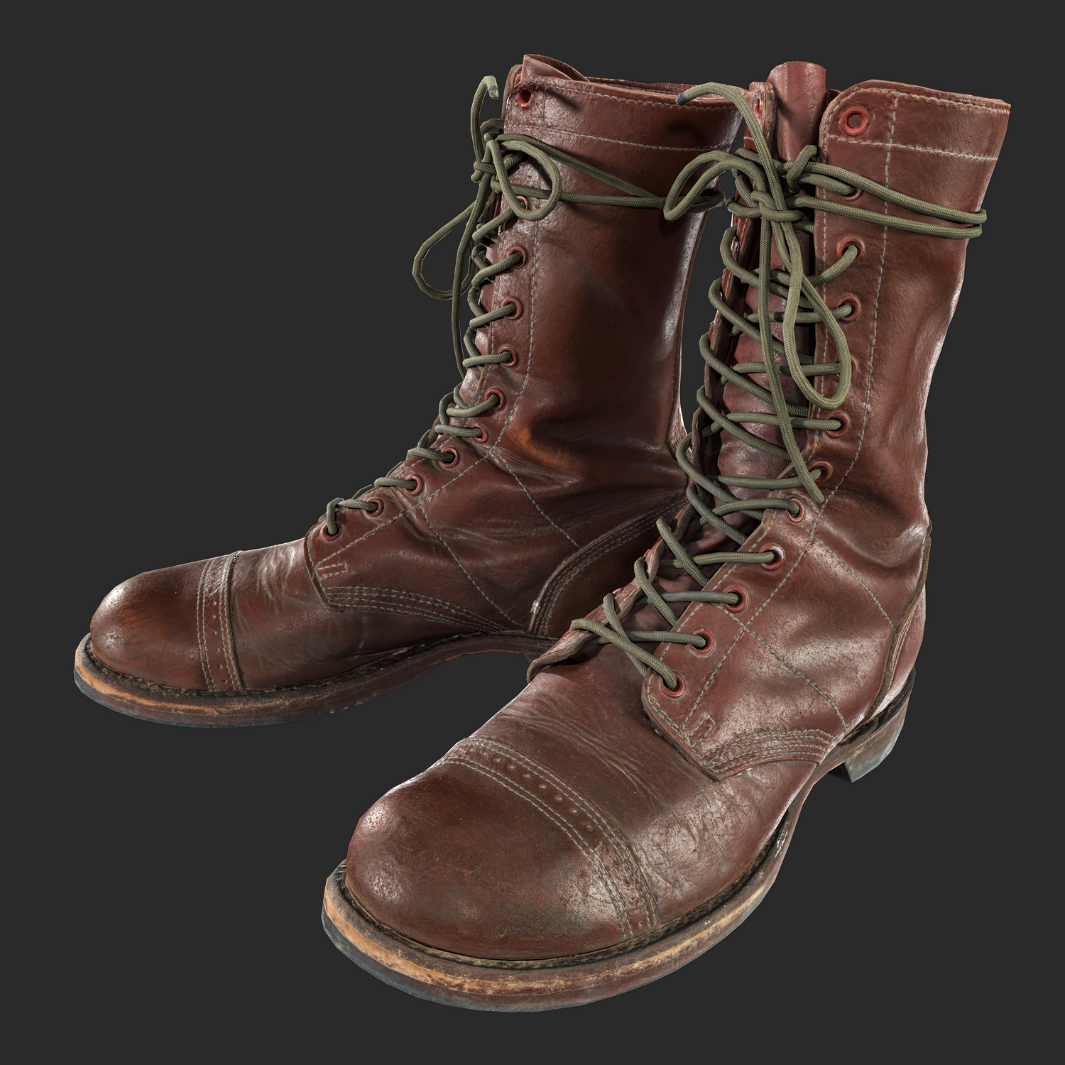 Corcoran US Paratrooper Jump Boots 3D Model | VR4D