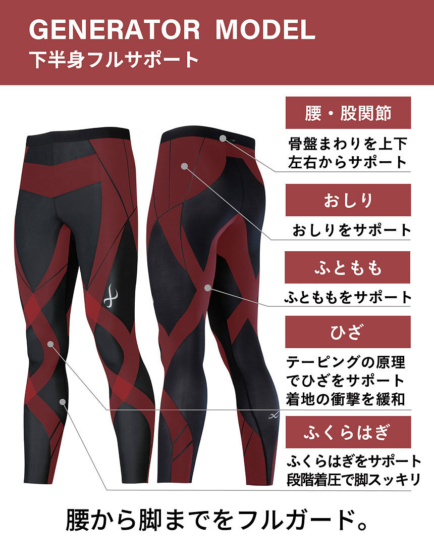 CW－X ホット｜下半身フルサポート｜マラソン・球技・スキー