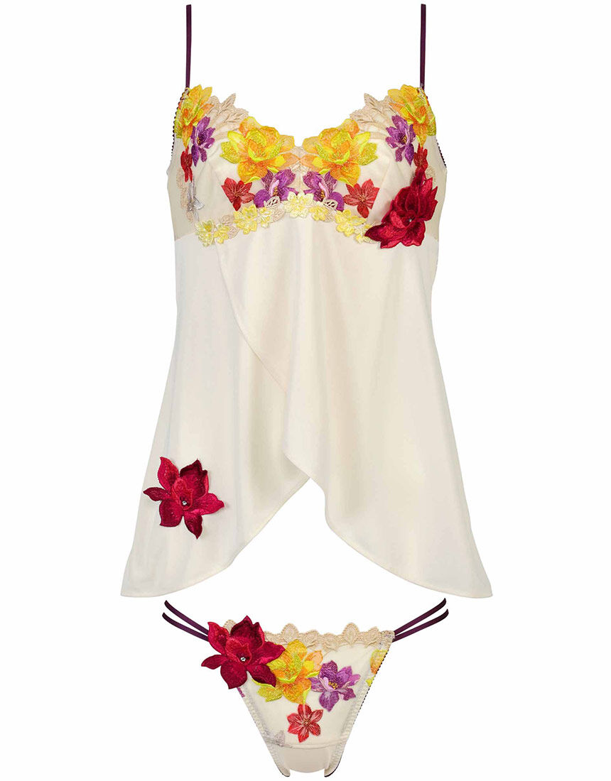 ワコール サルート 店舗限定08G 中国音楽 牡丹 キャミソールM SX タグ