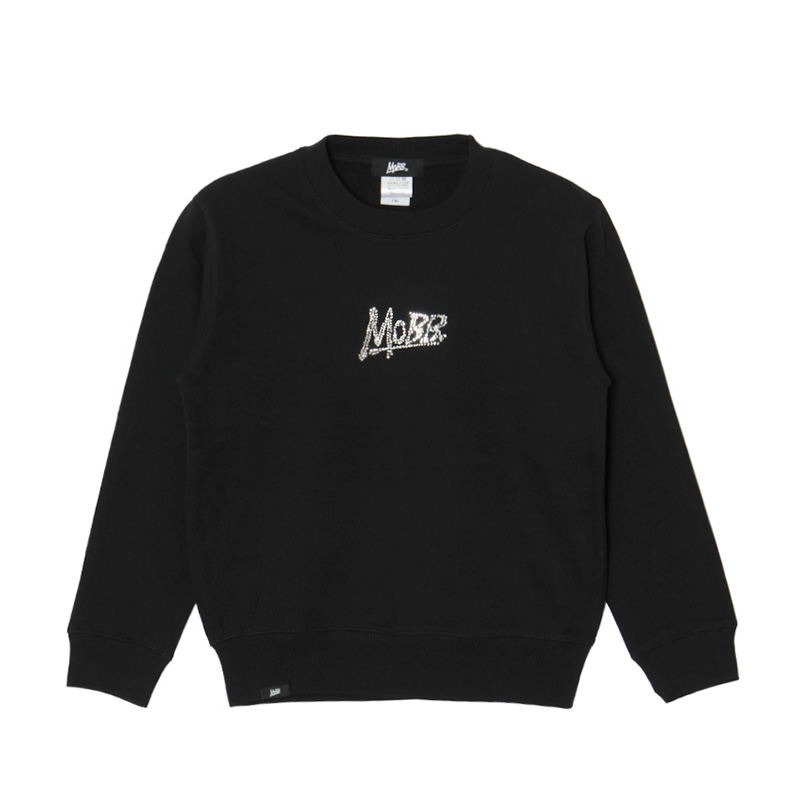 OG RHINESTONE CREW SWEAT -BLACK- (KIDS) | WALKIN STORE WEB SHOP