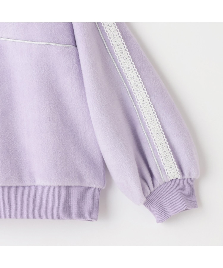 ラメパイピング ハーフZIPプルオーバー（スウェット・トレーナー