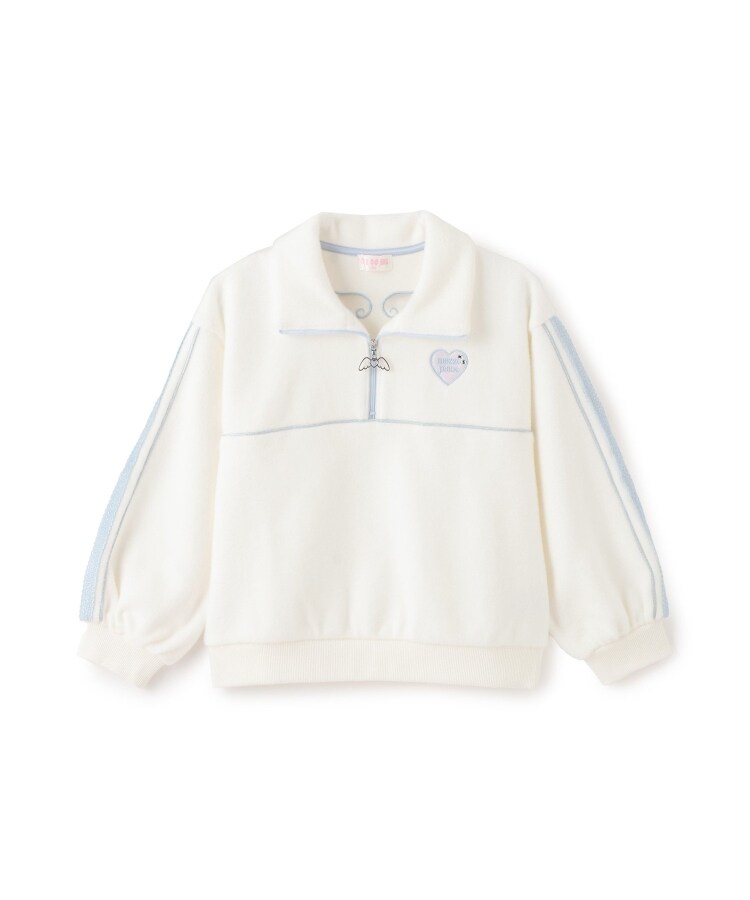 ラメパイピング ハーフZIPプルオーバー（スウェット・トレーナー