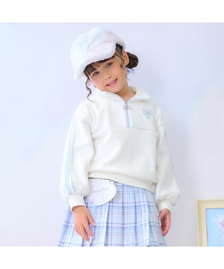 ラメパイピング ハーフZIPプルオーバー（スウェット・トレーナー