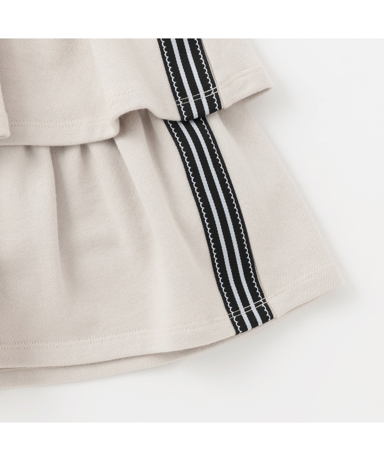 メゾピアノ新品新作タグ付きスポーティーラインジップパーカ＆スカパン