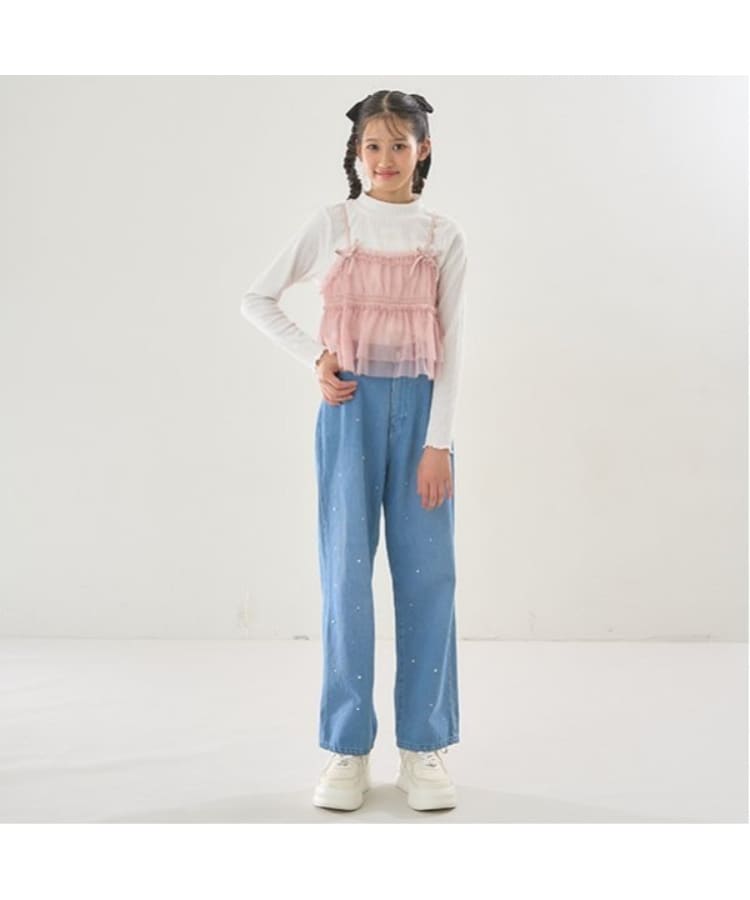 アソートデザイン美脚ルーズストレートデニムパンツ（その他） | mezzo
