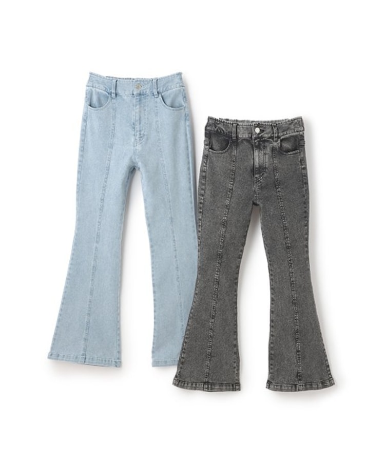 ニコ☆プチ掲載】美脚フレアデニム（デニムパンツ） | mezzo piano