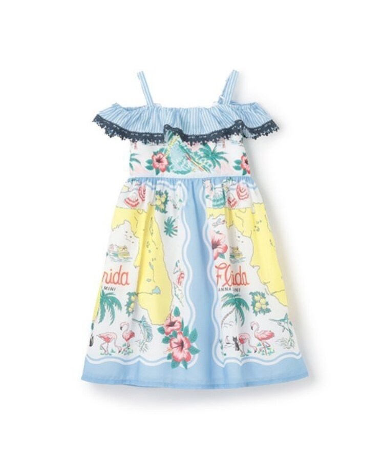 ANNA SUI リゾート柄ワンピース（ミドルワンピース） | ANNA SUI mini