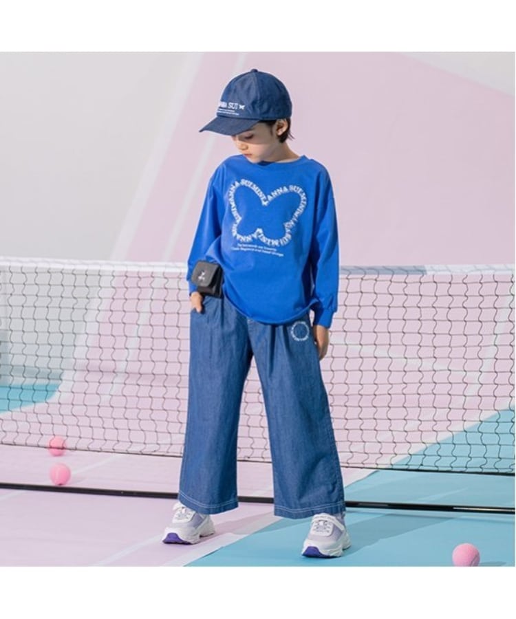 ベルトポーチつきワイドパンツ（デニムパンツ） | ANNA SUI mini（アナ