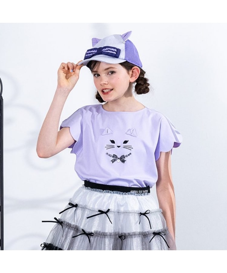 ネコフェイスTシャツ（Tシャツ） | ANNA SUI mini（アナ スイ・ミニ