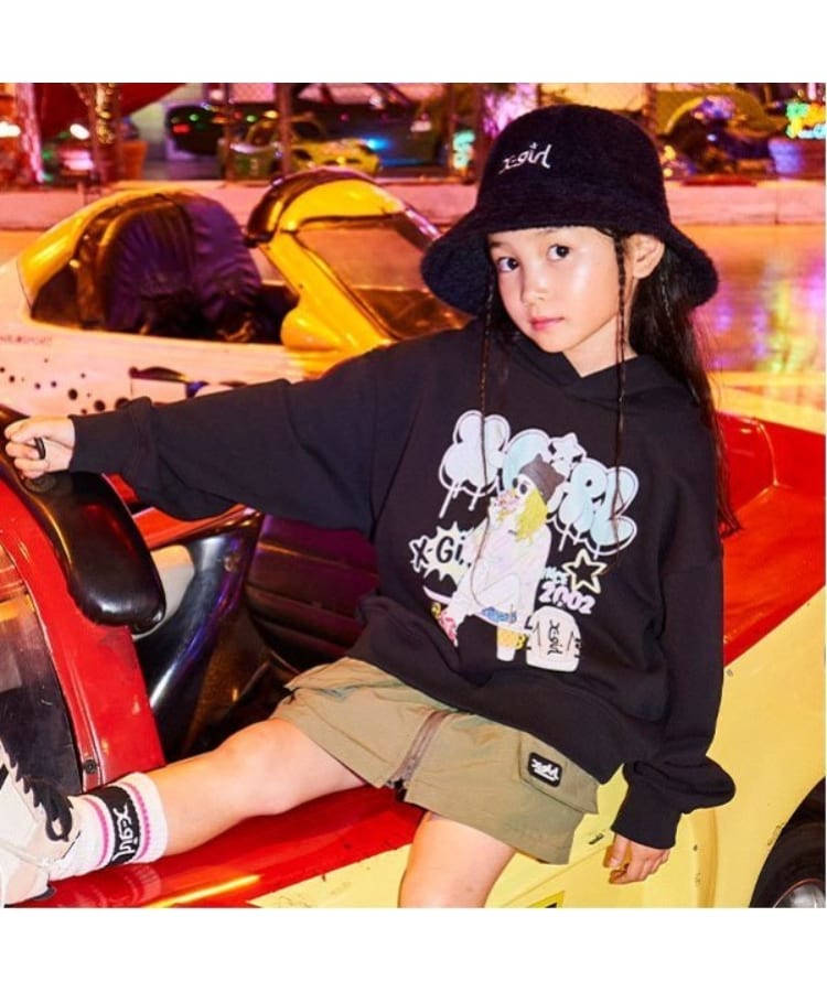 ガールイラストパーカー（パーカー） | X-girl STAGES（エックスガール