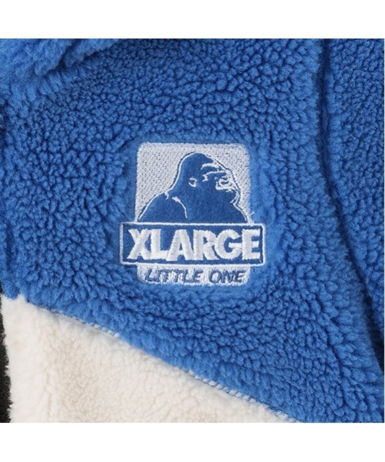 カラーブロックボアカバーオール（ロンパース・カバーオール(ベビー