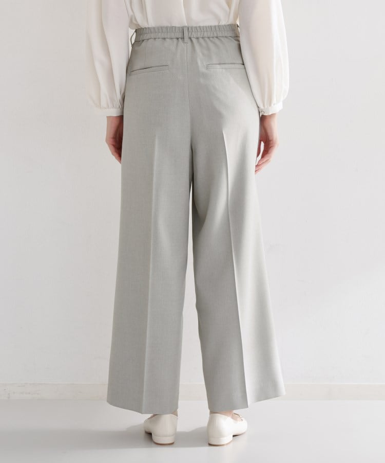 通勤・セレモニー】CAVIAN 2タックワイドパンツ/セットアップ可（フル
