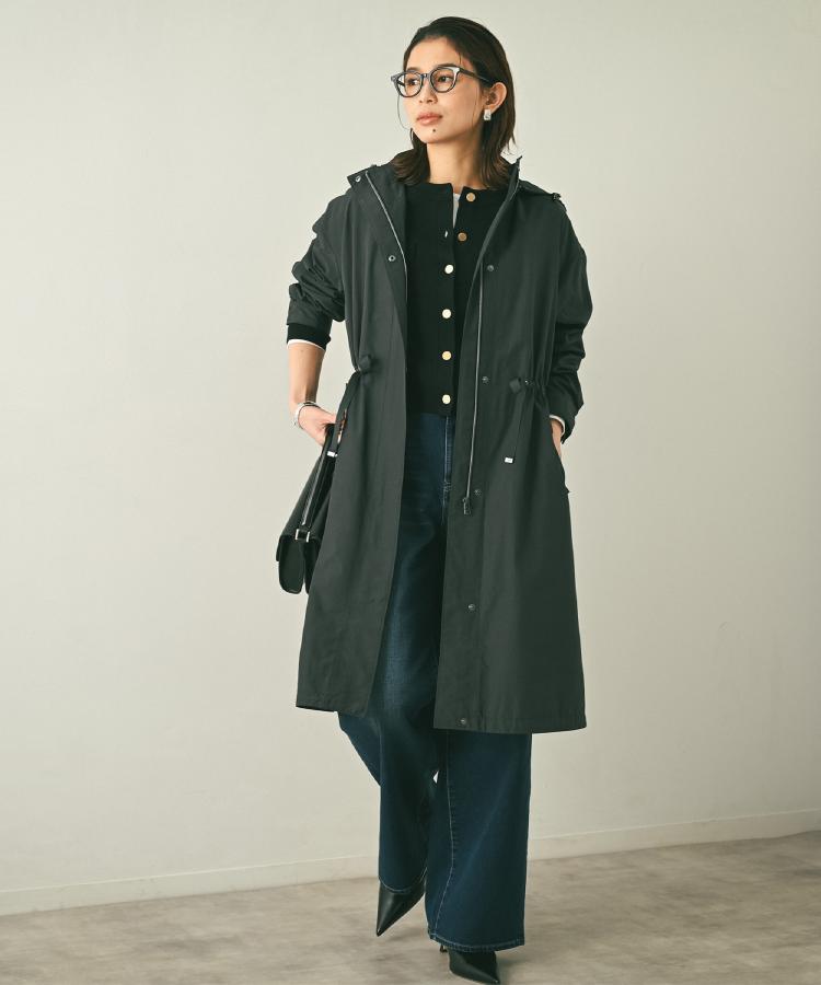 2WAY/洗える/はっ水】グログランモッズコート（モッズコート
