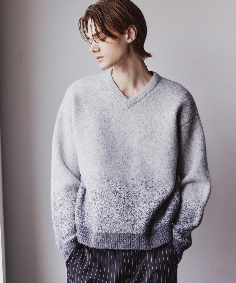 ミスティーシャギーVネックニット（ニット/セーター） | tk.TAKEO