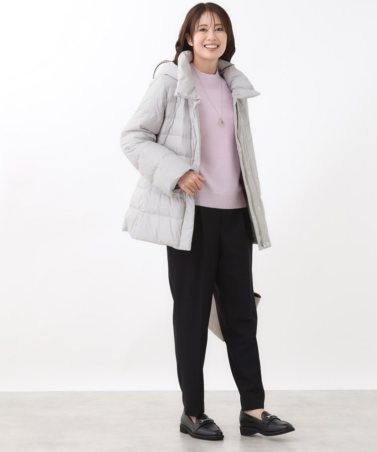 定番人気】フーデッドミドルダウンコート（ダウンジャケット/コート