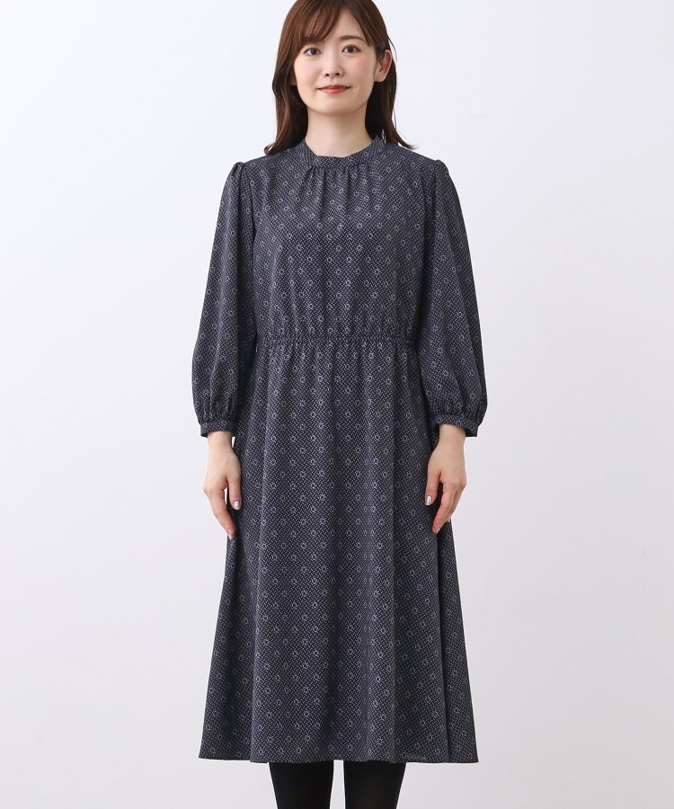 きちんと見え／通勤／セレモニーにおすすめ◎】ドット×ダイヤ柄