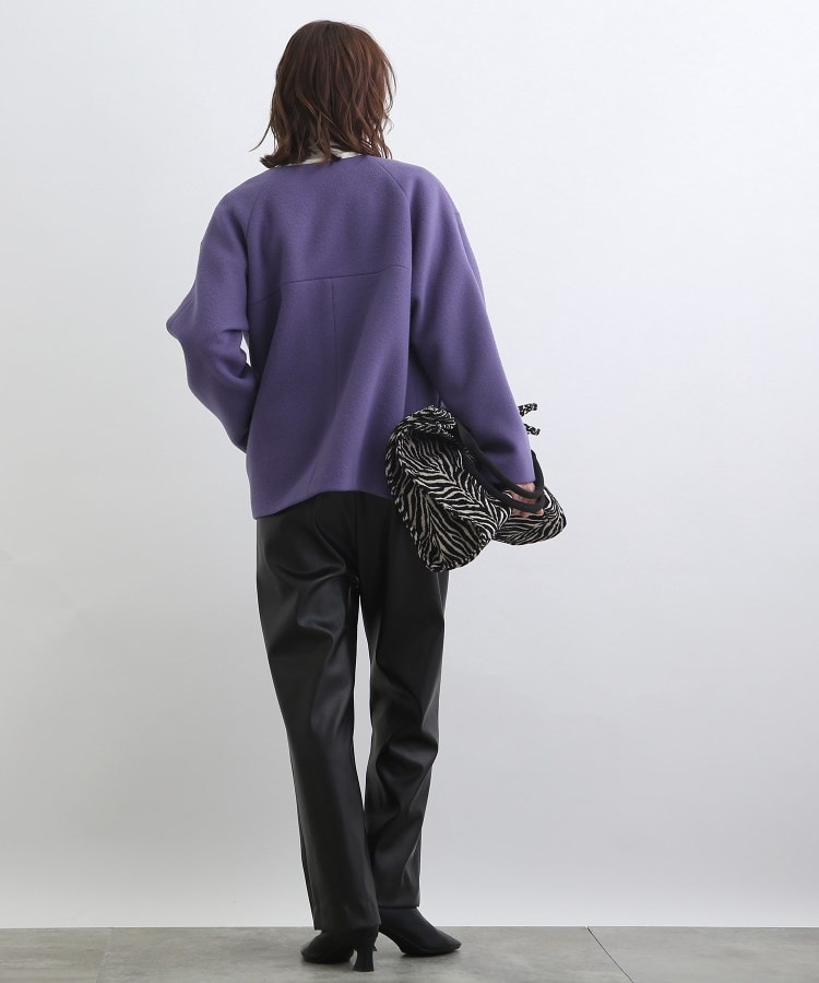 SALEおすすめコート】ウールリバーショートコート（ノーカラーコート