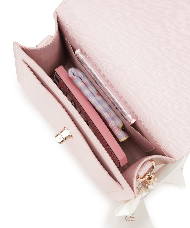 リボンチャーム付きPUショルダー（ショルダーバッグ） | PINK-latte