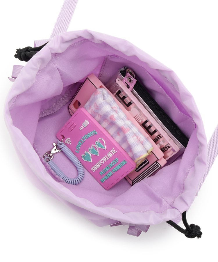 カジュアルリボン巾着ショルダー（ショルダーバッグ） | PINK-latte