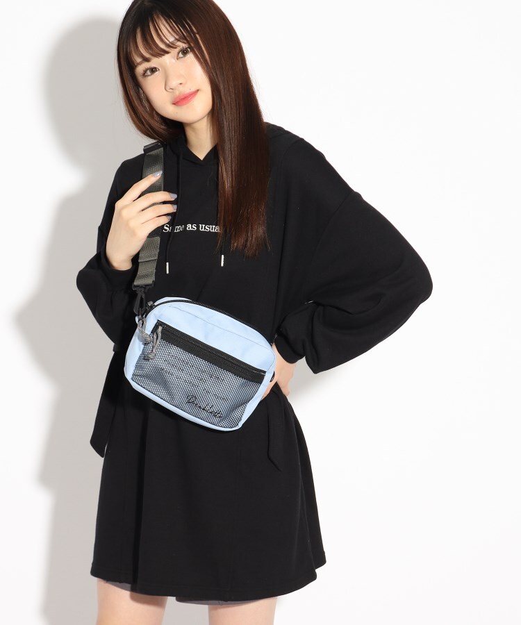 2WAY】メッシュポケット付きショルダーバッグ（ショルダーバッグ