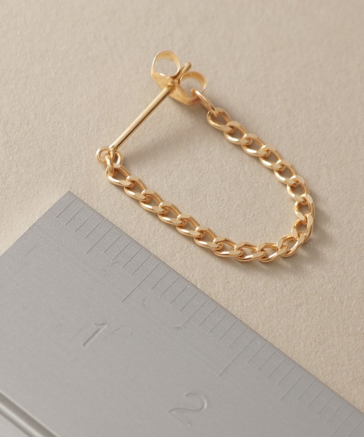 K18キヘイチェーン フープピアス（ピアス） | COCOSHNIK（ココシュ