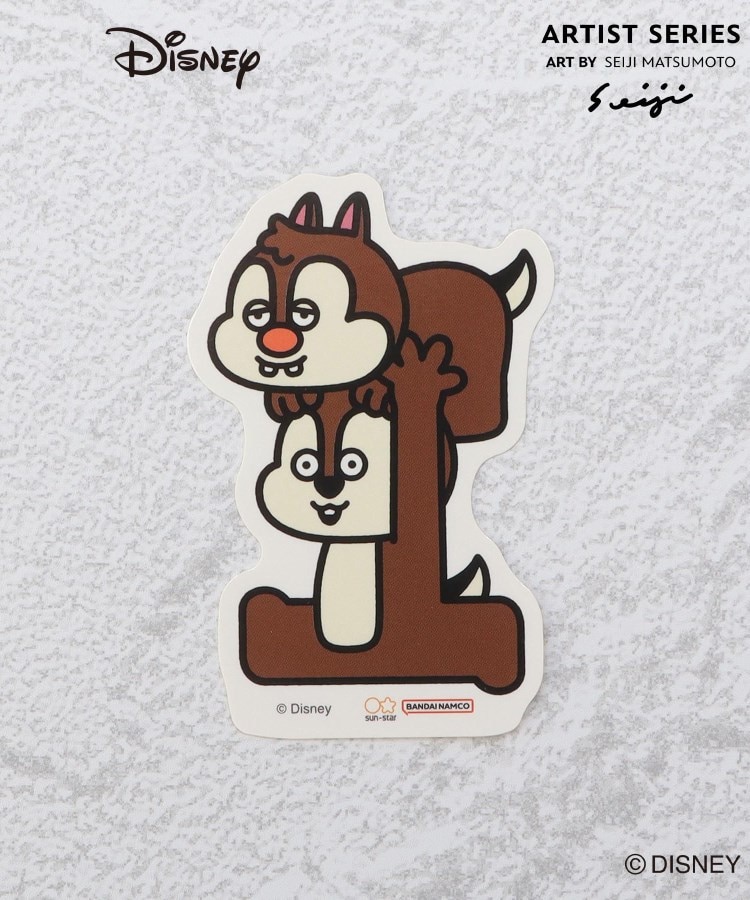 ◇ディズニー ダイカットステッカー チップ&デール 松本セイジ