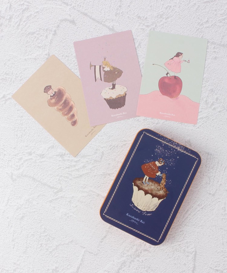 ◇くらはしれい 缶入りポストカード（ノート・メモ・レター） | one