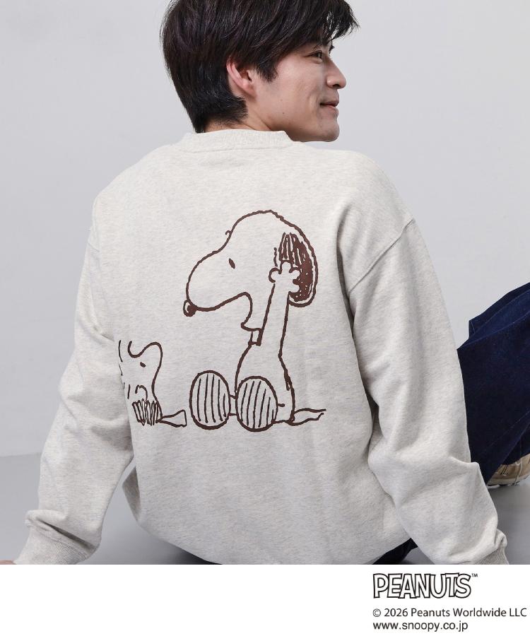 PEANUTS ／ ピーナッツ スヌーピー ミニ裏毛スウェット（スウェット