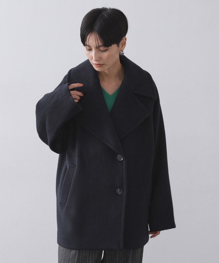 カシミヤブレンドウールミドルピーコート（Pコート） | OPAQUE.CLIP
