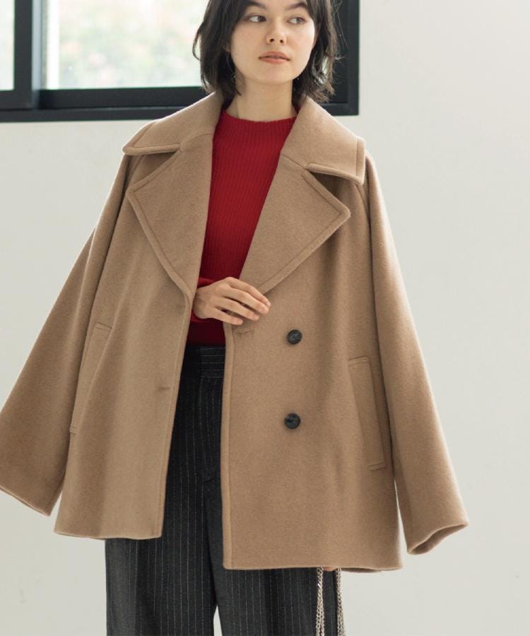 カシミヤブレンドウールミドルピーコート（Pコート） | OPAQUE.CLIP