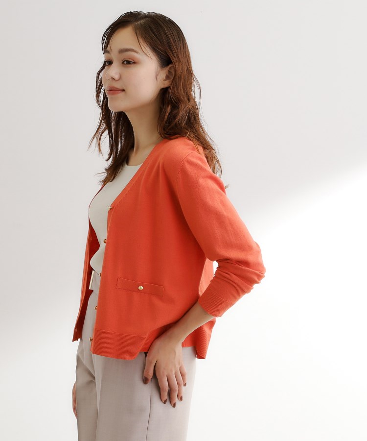 アンサンブル対応】金ボタンVネックカーディガン（カーディガン/ボレロ