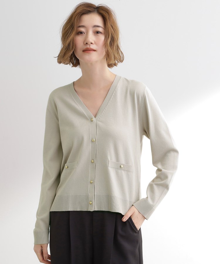 アンサンブル対応】金ボタンVネックカーディガン（カーディガン/ボレロ