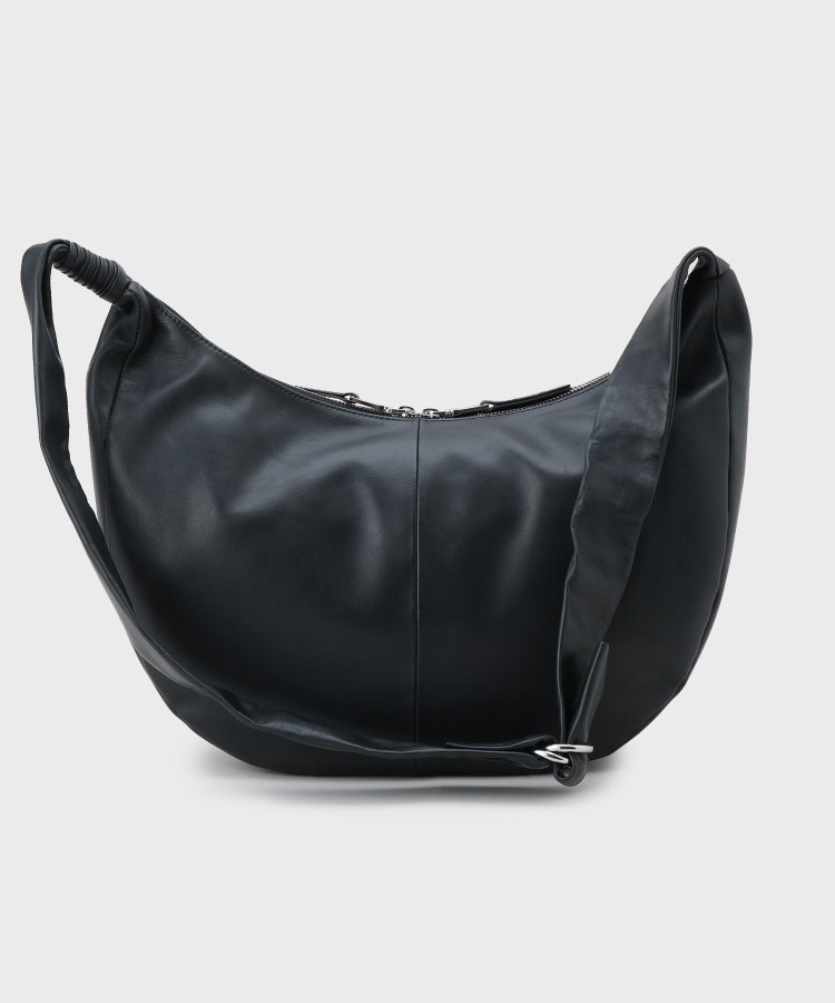 牛革使用】リアルレザーラウンドショルダーバッグ（ショルダーバッグ