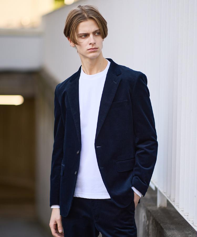 Sサイズ～】ストレッチコーデュロイ ジャケット（テーラードジャケット