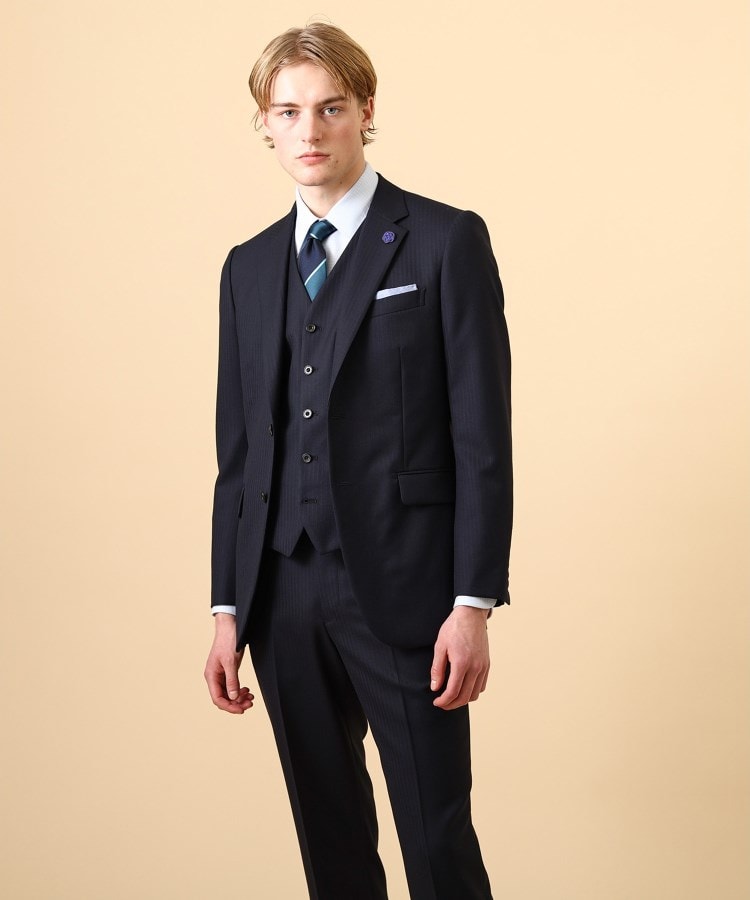 絣りストライプ スーツ（スーツセット） | TAKEO KIKUCHI