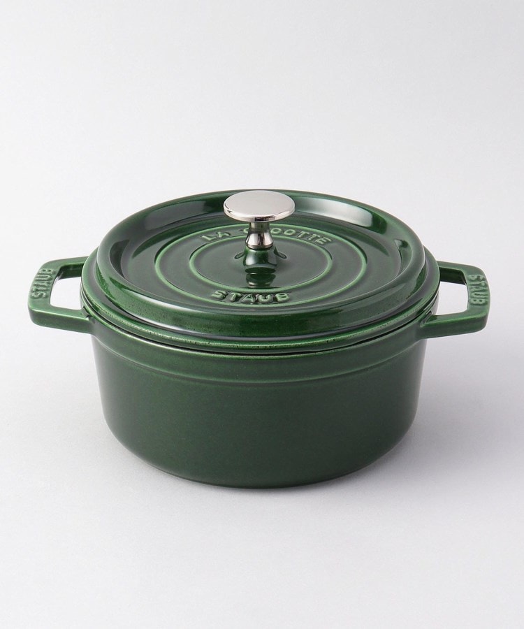 ピコ・ココット ラウンド 18cm バジルグリーン ＜Staub ストウブ