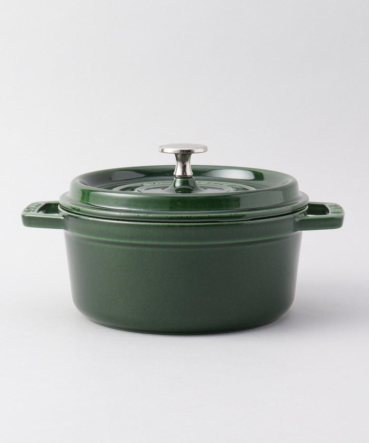 ピコ・ココット ラウンド 18cm バジルグリーン ＜Staub ストウブ