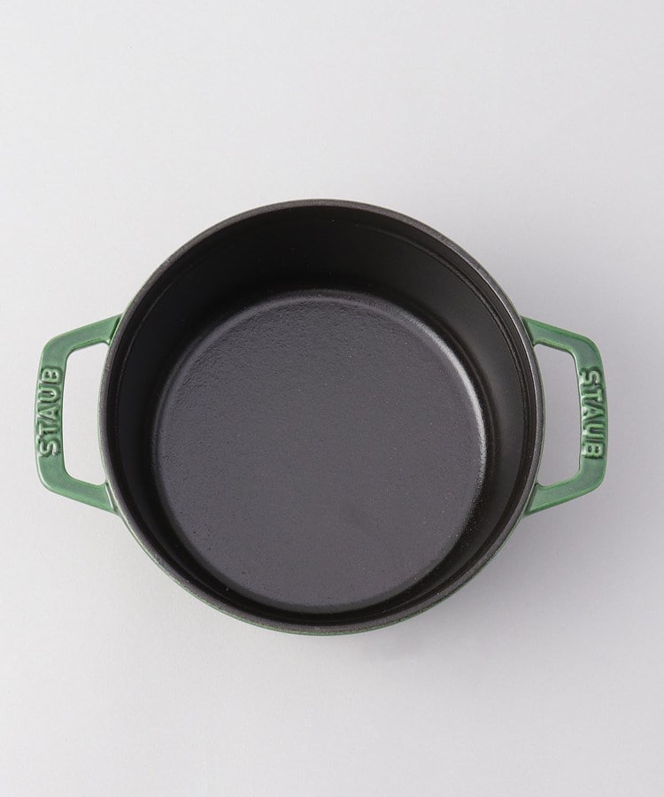 ピコ・ココット ラウンド 18cm バジルグリーン ＜Staub ストウブ