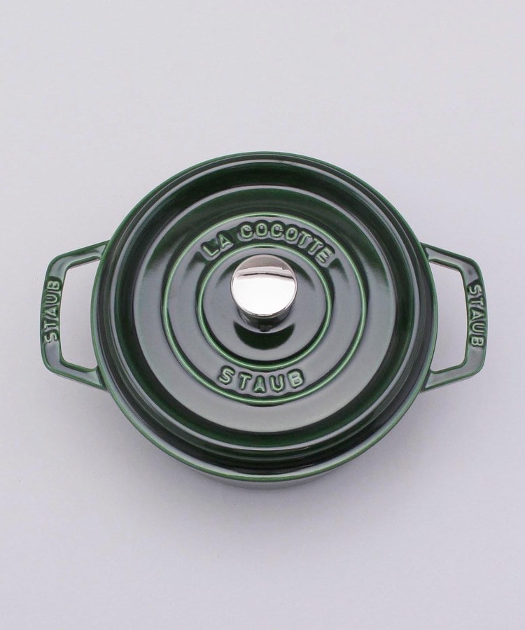 ピコ・ココット ラウンド 20cm バジルグリーン ＜staub ストウブ＞（鍋