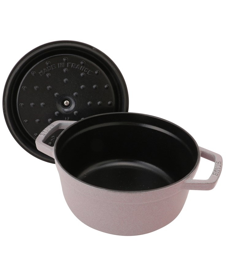 ◇STAUB ストウブ ピコ・ココット ラウンド 22cm シフォンローズ（鍋