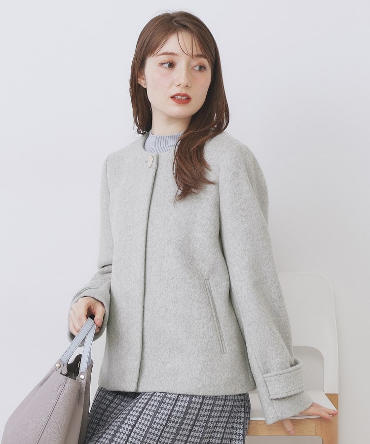 ノーカラーショートコート（ノーカラーコート） | index（インデックス