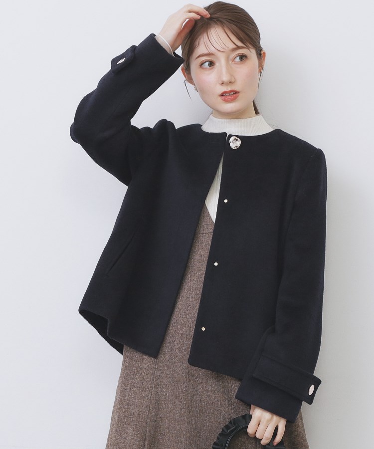 ノーカラーショートコート（ノーカラーコート） | index（インデックス