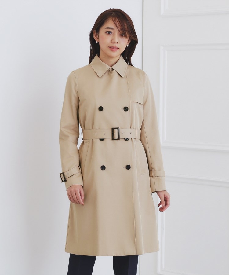 XS-3Lsize》通勤・セレモニー対応/トレンチコート【洗濯機洗い可/撥水
