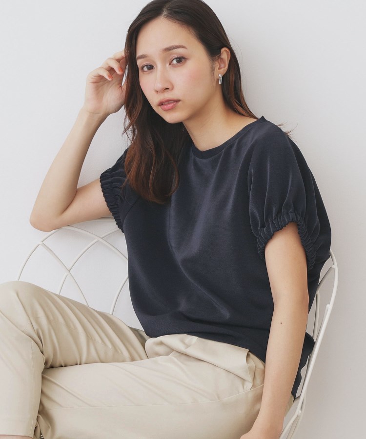 ドルマンショートトップス【洗濯機洗い可】（カットソー） | index