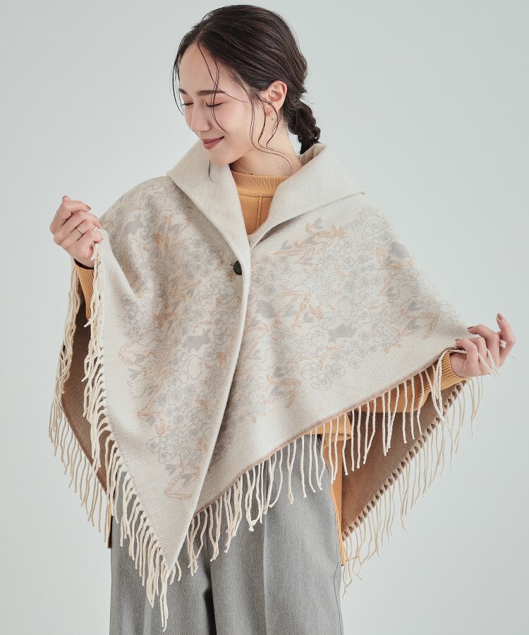 マルヴォワジー カシミア入りケープ マルヴォワジー カシミア入り