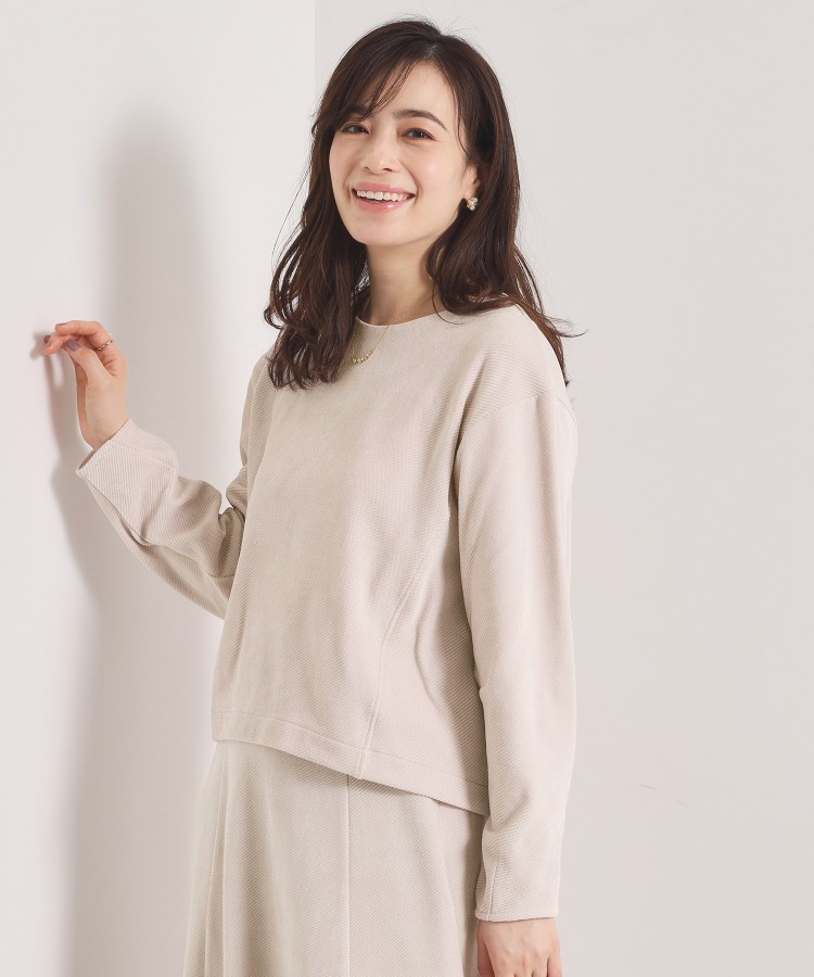 手洗い可／セットアップ可】カットツイルプルオーバー（カットソー