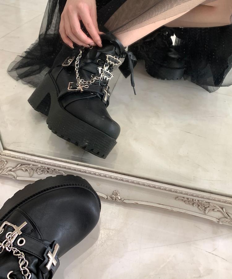 厚底×コウモリ×十字架スニーカー（ブーツ・ブーティ） | csT&P