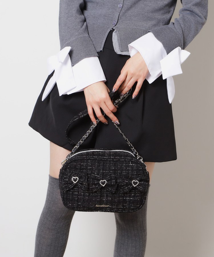 ツイードリボンショルダーバッグ（ショルダーバッグ） | Ober Tashe