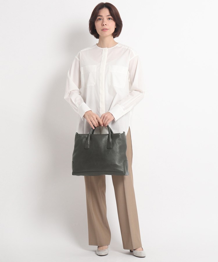 デュオ】レザーハンドバッグ L 2WAY 本革 A4サイズ ビジネスバッグ